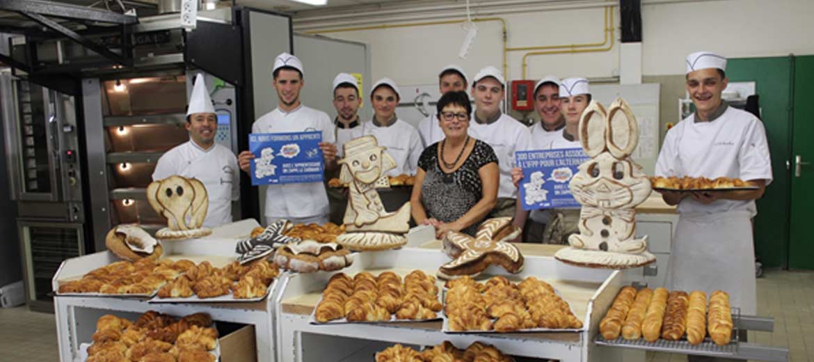 I.F.P.P. du Cantal - Aurillac - Les apprentis boulangers de l’IFPP solidaire du petit Gabriel